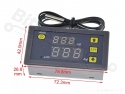 Automatic temperature controller W3230 with display 24VDC (relay) 